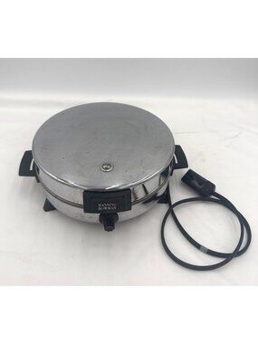 Vtg Manning Bowman Electric Waffle Maker With Nonstick Plates & Cord Model 37507